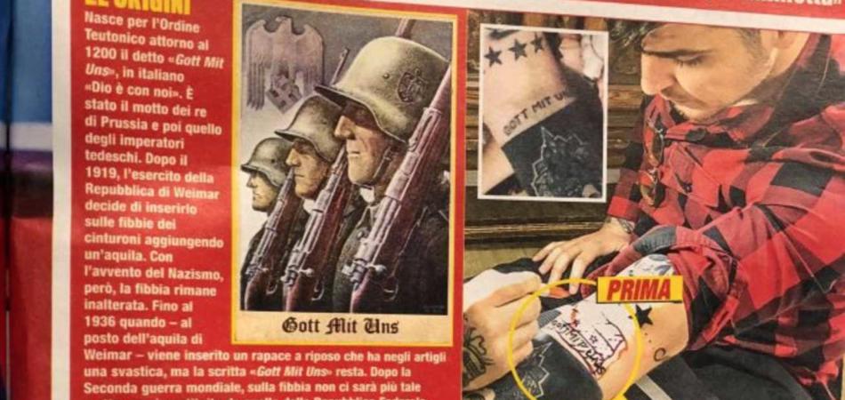 tatuaggio nazista Luigi Favoloso