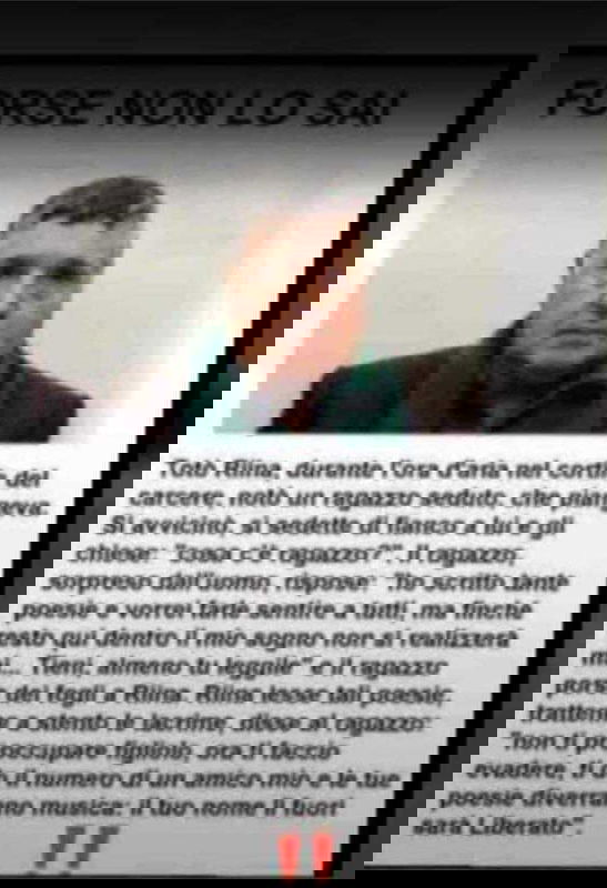 Totò Riina ha fatto evadere Liberato: l’assurda bufala in rete