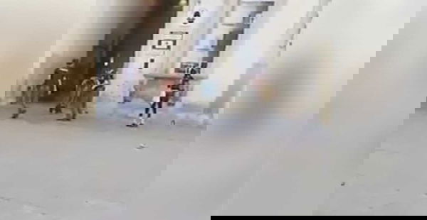 Città di Castello, l’uomo che si spoglia per reagire a un fermo della polizia | VIDEO