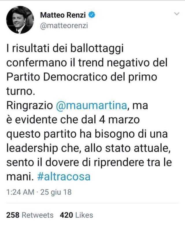 bufala Renzi