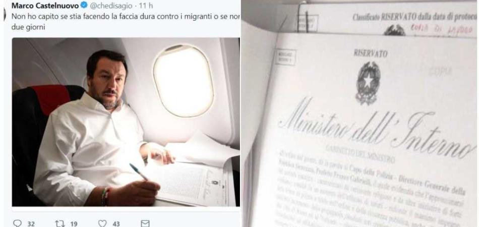 Salvini documenti riservati