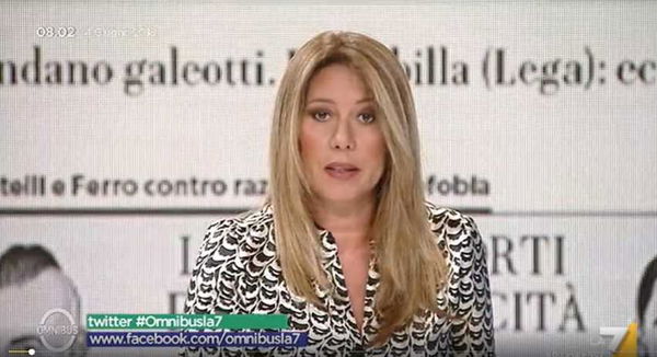 Gaia Tortora insultata per aver ospitato Barbano a Omnibus
