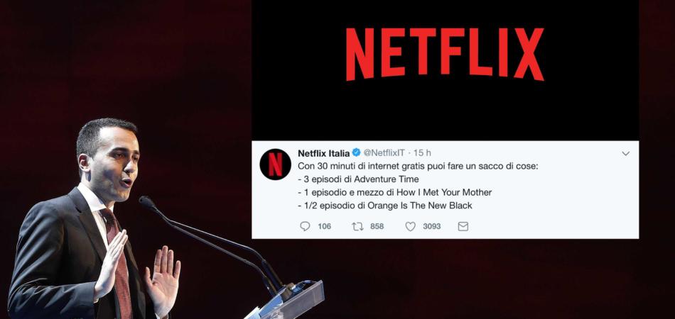 Netflix prende in giro Di Maio