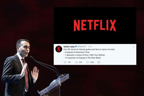 Netflix prende in giro Di Maio sulla mezz’ora di internet gratis al giorno