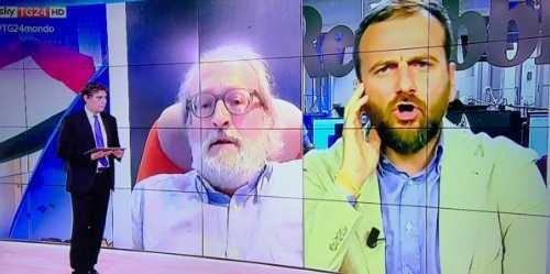 Paolo Becchi offende Mario Calabresi e Repubblica a Sky TG24
