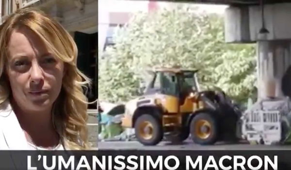 La vera storia di Macron che usa la ruspa contro i migranti | VIDEO