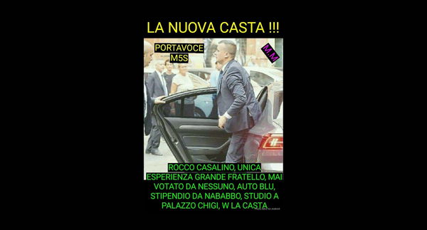 Anche Rocco Casalino è vittima delle card bufale sulla casta