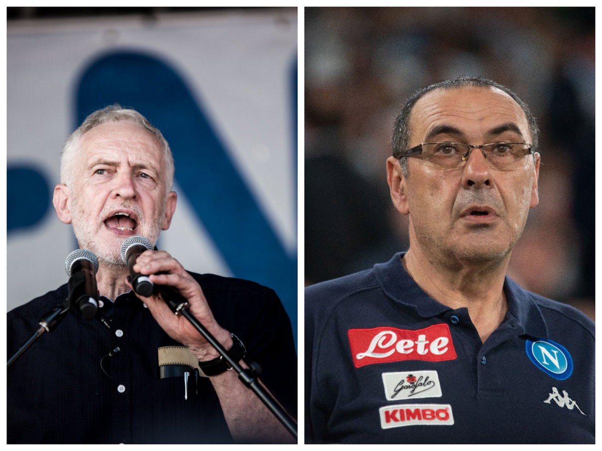 Maurizio Sarri e Jeremy Corbyn: una proposta di parallelismo article-post