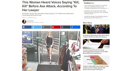 Sente voci dirle «Uccidi, uccidi», entra in supermarket e ferisce due persone a colpi d’ascia article-post