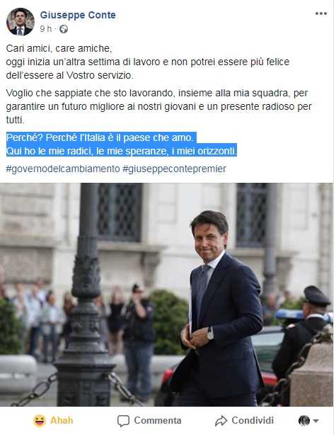 giuseppe conte fake
