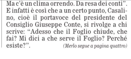La “battuta” di Casalino ha scatenato uno shitstorm contro Il Foglio article-post