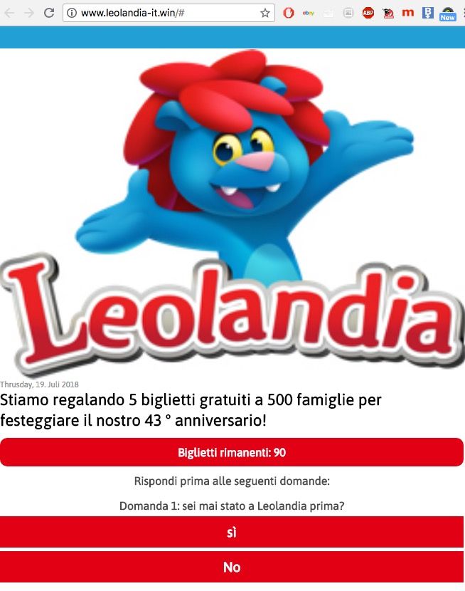 No, Leolandia non sta regalando biglietti gratis article-post