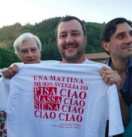 Matteo Salvini e la maglietta (leghista) con Bella Ciao article-post
