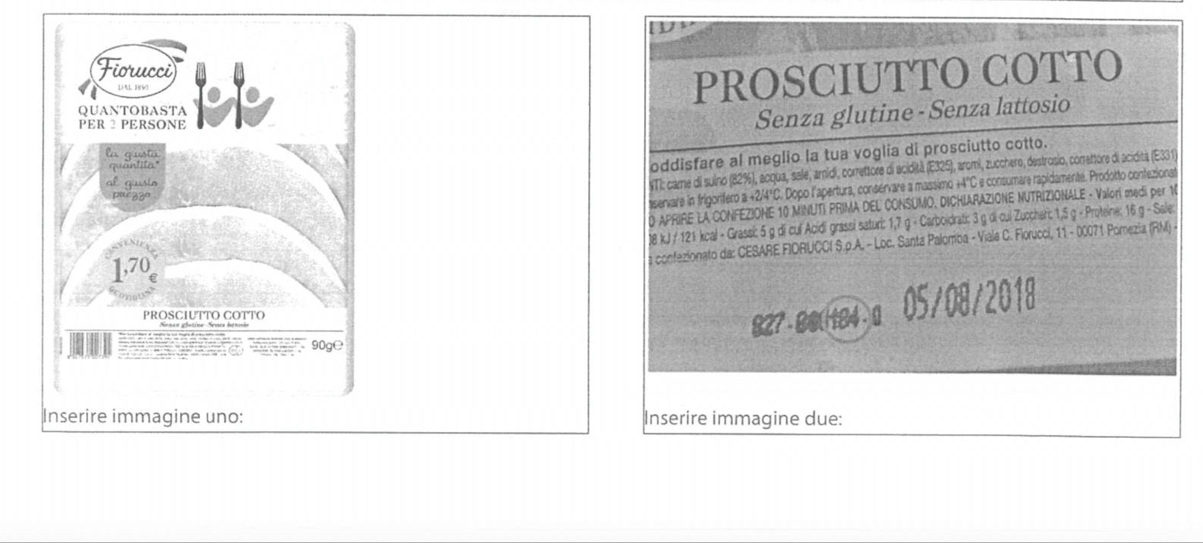 Prosciutto cotto Fiorucci, ritirato lotto dagli scaffali per listeria