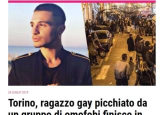 ragazzo picchiato torino