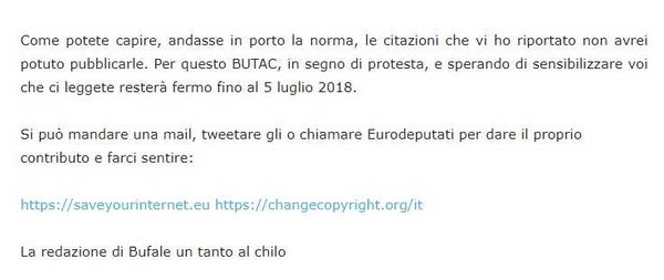 #saveyourinternet: anche i debunker di Butac e Puente si fermano come Wiki Italia