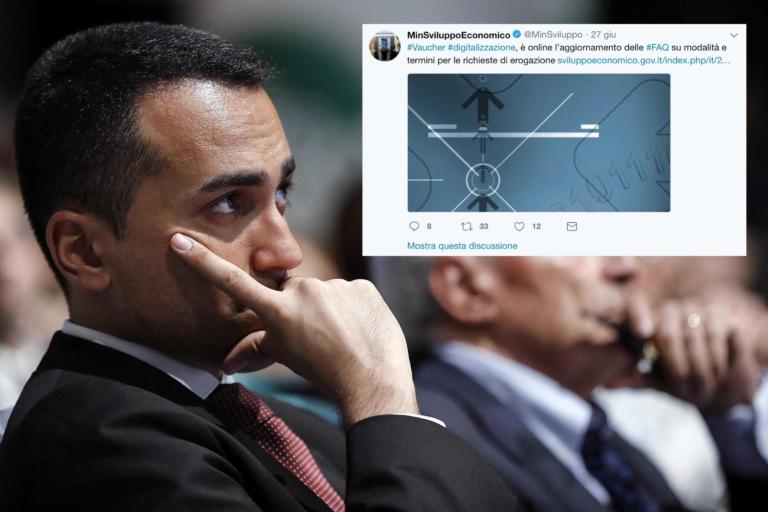 Al ministero di Di Maio scrivono «vaucher» al posto di voucher
