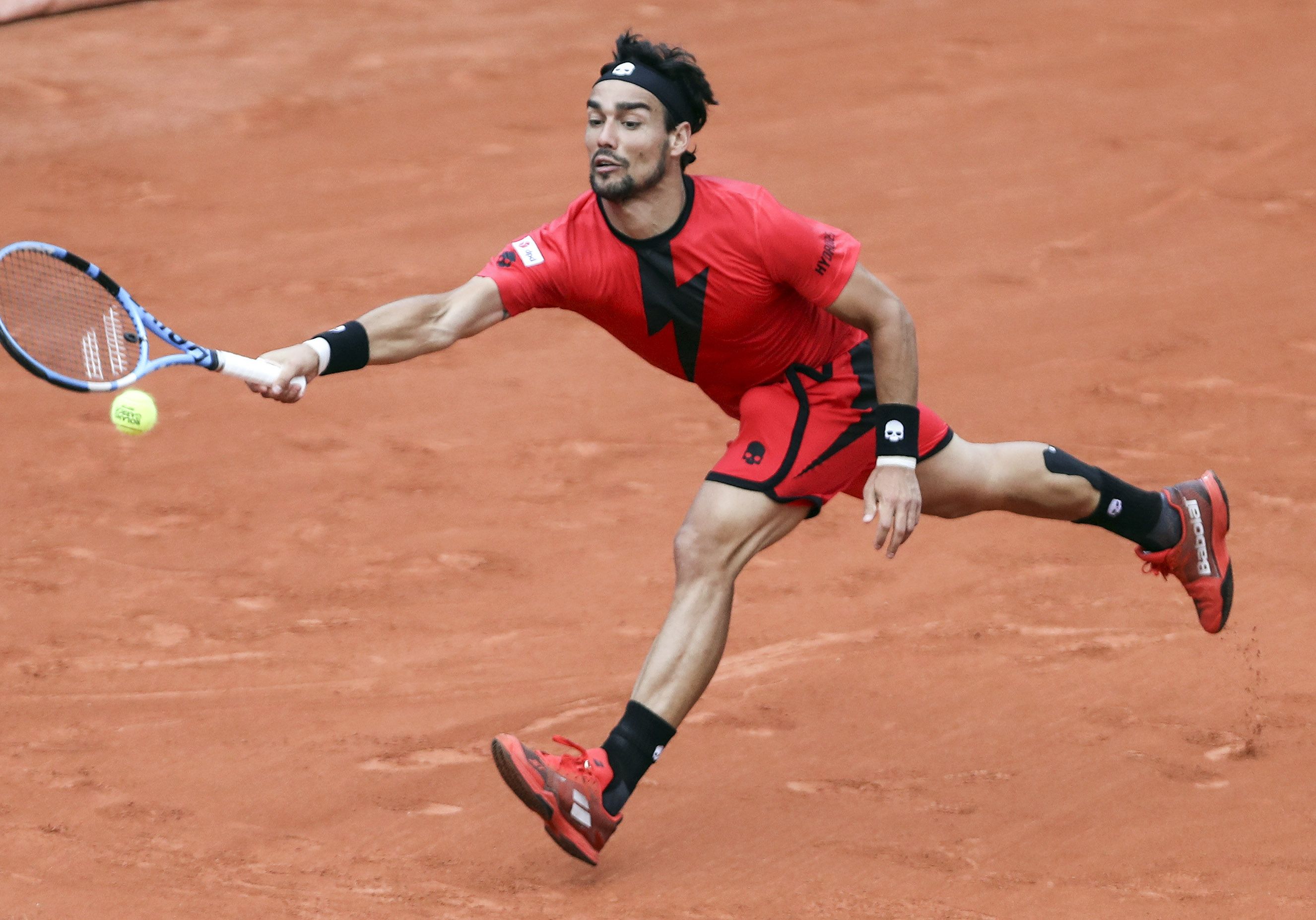 Roland Garros: Fognini super, Caruso lascia il torneo