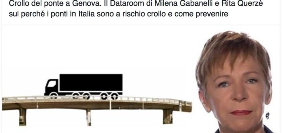 Gabanelli ponte Genova