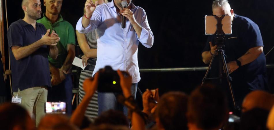 Matteo Salvini ambulanza