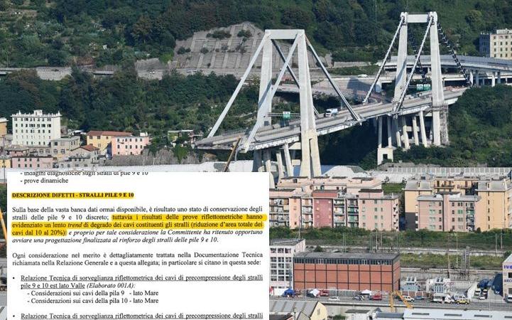 Ministero e Autostrade sapevano, Ponte Morandi - documento da L'Espresso