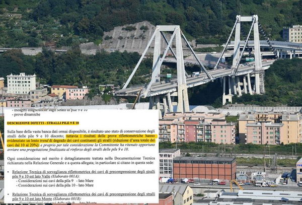 Ponte Morandi, Ministero e Autostrade conoscevano il degrado strutturale
