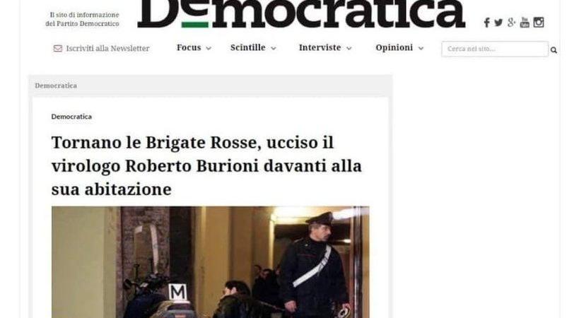 Roberto Burioni ucciso