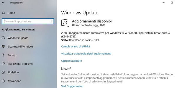 Windows 10, rilasciato un nuovo aggiornamento cumulativo (KB4346783)