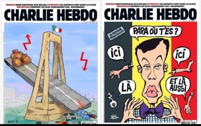 La bufala della copertina di Charlie Hebdo sulla strage di Genova