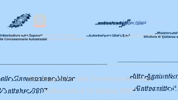 La mossa di Autostrade che pubblica la convenzione con lo Stato