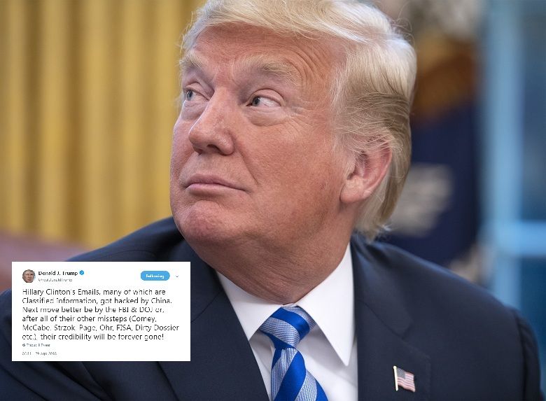 Trump: «Le email di Hillary Clinton hackerate dalla Cina». La replica: «Accuse già sentite» article-post