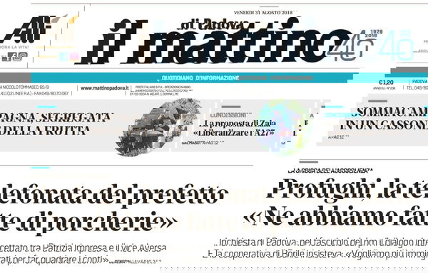 Padova, l’ex prefetto sull’accoglienza ai migranti: «Ne abbiamo fatte di porcherie»