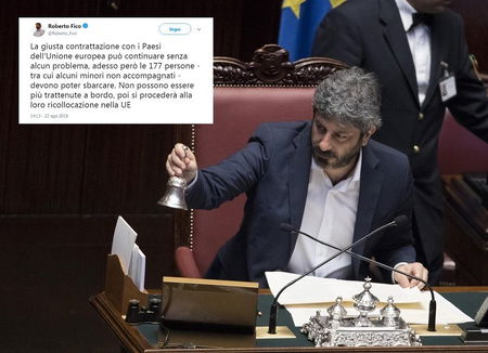 Fico dice il contrario di Salvini: «I migranti della Diciotti devono sbarcare» article-post