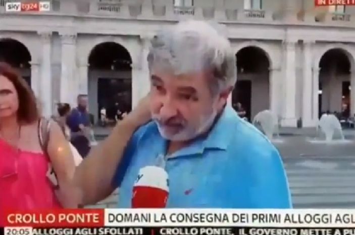«Lei è genovese?», «Sono il sindaco, veda lei»: la gaffe della giornalista di Sky | VIDEO article-post