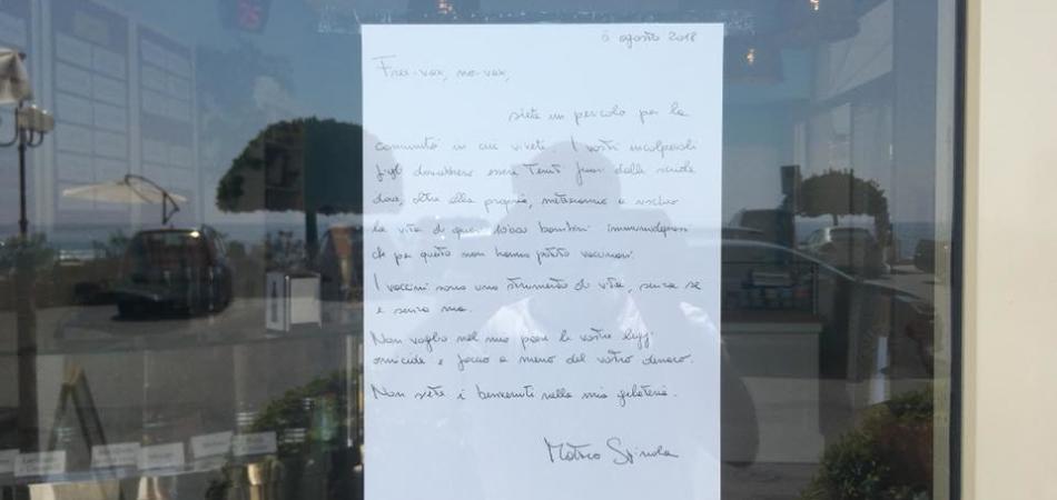 gelateria no vax