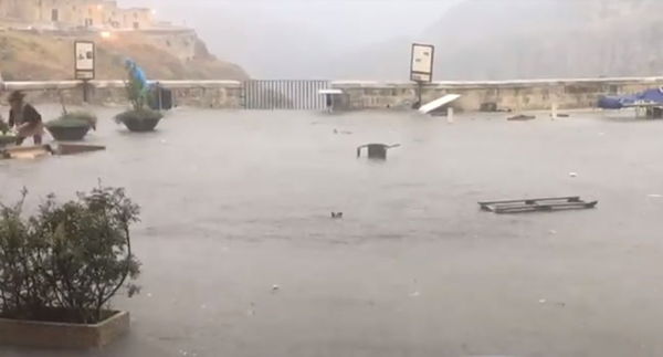 Matera, la Capitale della Cultura allagata per colpa dei temporali