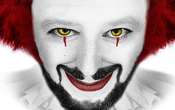 La ong che dipinge Salvini come Pennywise, il clown assassino