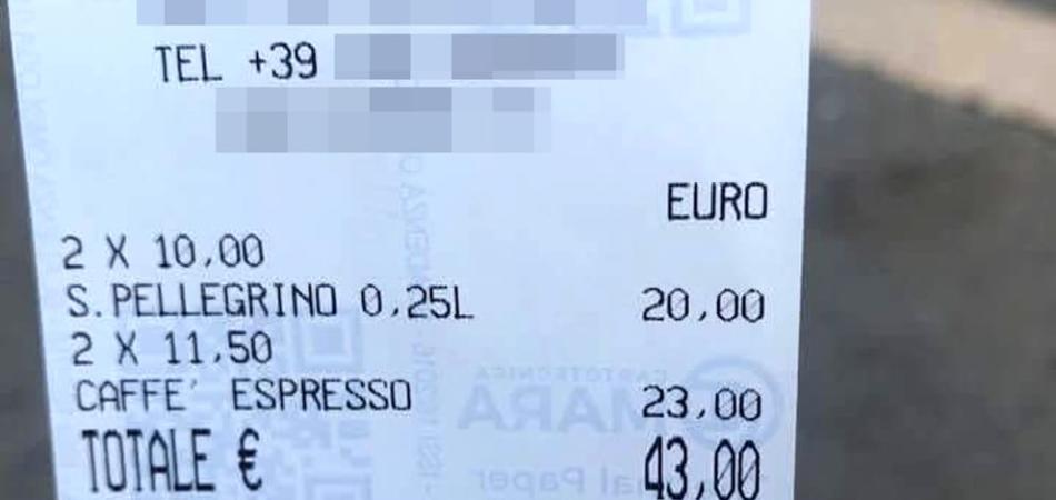 scontrino venezia