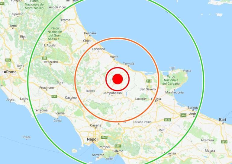 Molise, forte terremoto: scossa di magnitudo di 4.7