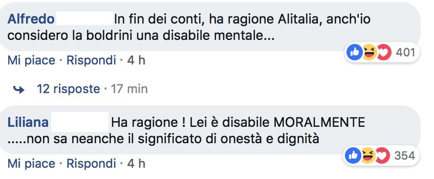 Bufala volo Boldrini