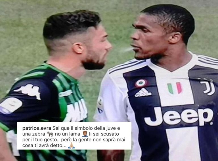 Sputo a Di Francesco, 4 turni di stop a Douglas Costa article-post