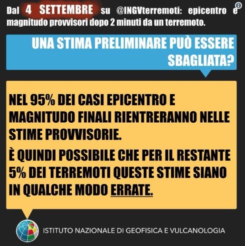 D’ora in poi l’INGV ci avvertirà del terremoto con un tweet article-post
