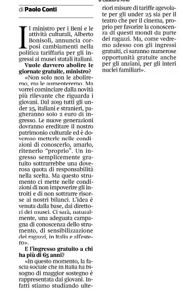 Intervista Alberto Bonisoli