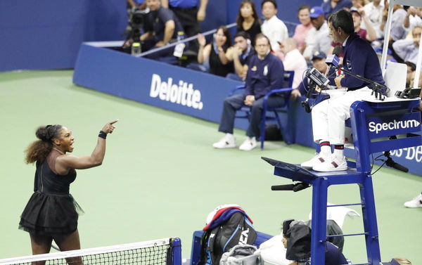 La sfuriata di Serena Williams durante la finale degli Us Open