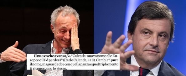 Travaglio panza Calenda