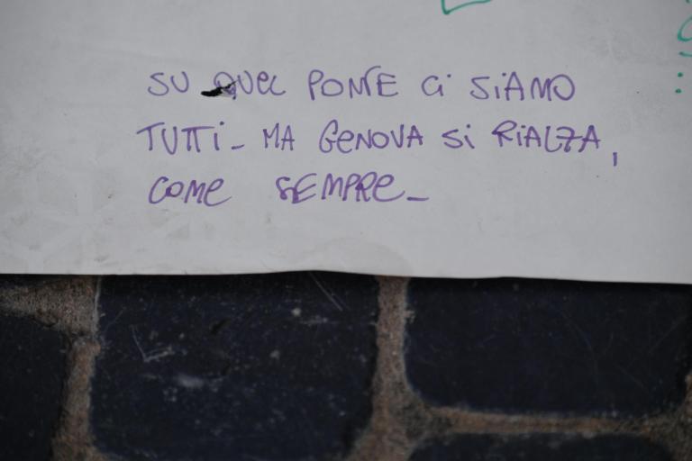 La piccola che ha visto crollare il ponte di Genova: ora non parla più