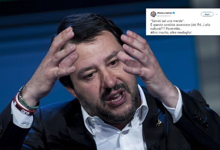 Salvini all’attacco dell’assessore che lo ha definito «una m****» article-post
