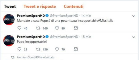 Miss Italia, Pupo insultato dall’account Twitter di Premium Sport HD article-post