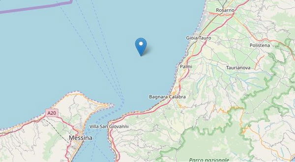 Scossa di terremoto di magnitudo 4.2 in Calabria, epicentro a largo della costa