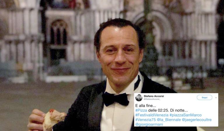Galeotto fu il trancio di pizza: Stefano Accorsi «cattivo esempio»